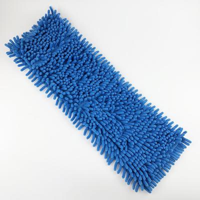 China Durable High Quality Dust Chenille Microfiber Floor Microfiber Mop Head for sale