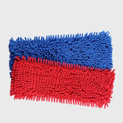 China Newest Design Microfiber Sustainable Mop Head Flat Wet/Dry Mop Replacement Mop Pad For Household for sale