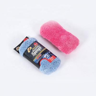 China Premium Chenille Microfiber Car Wash Sponge 10*19cm 	Car Cleaning Sponge for sale