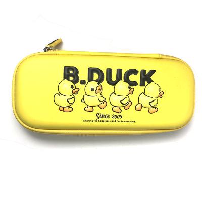 China Custom Design Pencil Cases Duck Kawaii Cartoon Stationery Pencil Case School Student Supplies Yellow Small Box 22.5*9*5 cm for sale