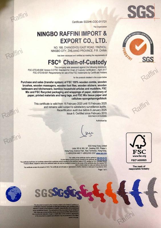 FSC - Ningbo Raffini Import & Export Co., Ltd.