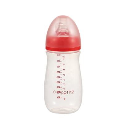 China Anti Colic160/260ml Silicone Baby Bottles OEM BPA OEM Baby Raffini Teat Free Infant Custom Factory Feeding Plastic Milk Bottle for sale