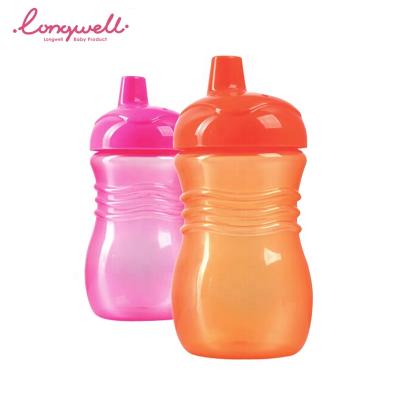 China Custom BPA Free Training Cup Manufacturer 250ml Infant Logo BPA Free Plastic Water Graduated Baby Bottle PP Spout Cups for sale