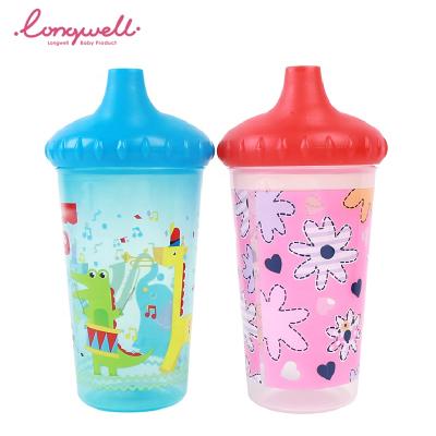 China Longwell Water Bottle 250ml Sustainable Training Cup Custom Baby Sprung Drink Cups OEM ODM Factory PP Hands Defensive Stance New Plastic for sale