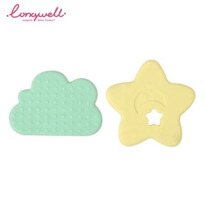 China Custom Baby Silicone Teether Cloud Star Train Teething Soft Sensory Training Toys Baby Teether Food Grade BPA Free Silicone Newborn Boil for sale