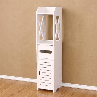 China Modern PVC Corner Standing Storage Rack Shelf Shelves For Bathroom for sale