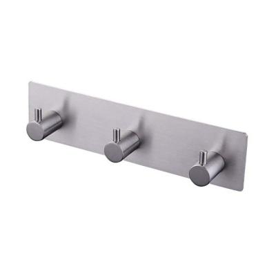 China Durable Stainless Steel Wall Mounted Hanger Key Holder Self Adhesive Towel Hooks for sale