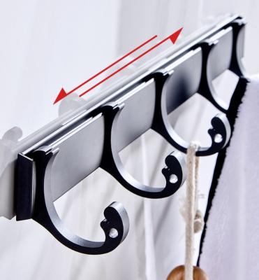 China Modern Wall Mounted Bathroom Accessories Hanger Towel Rack Wall Storage for sale