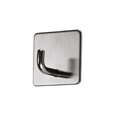 China Self Adhesive Stainless Steel Wall Hook Coat Hook Towel Hanger for sale