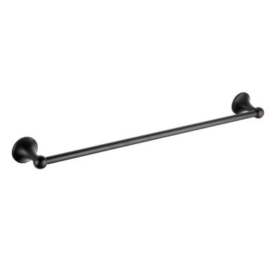 China With Hook Bathroom High Quality Modern Accessories Single Towel Rack In Black Color for sale