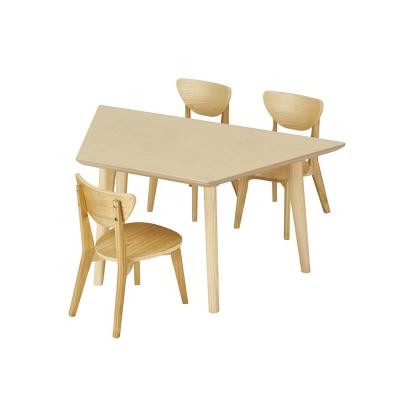 China Factory Price Modern Table And Chairs For Pre School Birch Wood Children Study Desk Wholesale for sale