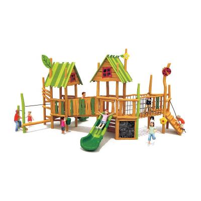 China Moetry High Quality Quality Outdoor Playground Wooden Play Ground Equipment For Preschool Playground for sale