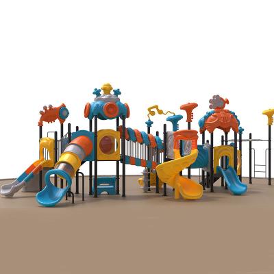 China Moetry High Quality Outdoor Kids Playground Equipment For Kindergarten And Kindergarten Children Plastic Slides for sale