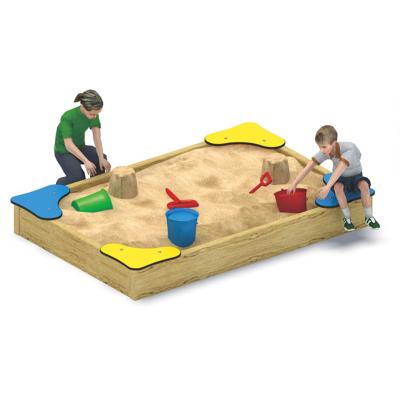 China High Quality Hot Selling Moetry Kids Sand Mine Wooden Sandbox For Preschool Kindergarten Outdoor Sand Playground for sale