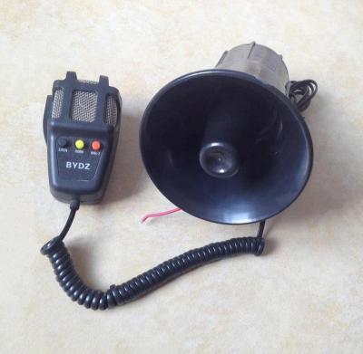 China Plastic 3 Tone Sound Car Siren Horn with MIC PA Speaker for sale