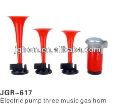 China Plastic 3pipes AIR HORN with small compressor for sale