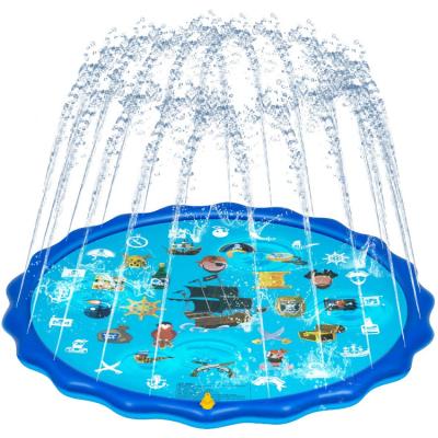 China Easy Carry Kiddie Easy Running Funny Safe Dog Play Swim Sprinkler Inflatable Swimming Pool With Pump Sprinkler for sale