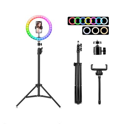 China Mini Zomei 10inch RGB Led Round Fill Light Led Video Video Selfie Ring Lamp Film Studio Equipment Ring Light for sale