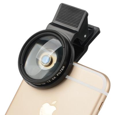 China Zomei Waterproof 2 in 1 Mobile Phone Camera Lens Kit Smartphone Removable End Up Macro Filters for iPhone Camera Lenses for sale