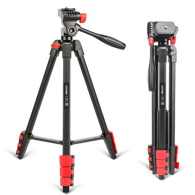 China ZOMEi T90 Mini Red Mobile Phone Live Webcast Stand Digital Camera Mobile Phone Tripods for sale