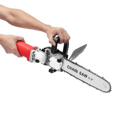 China Adjustable Multifunctional Electric Chainsaw Converter Tool Woodworking Size Grips Electric Chainsaw Adapter for sale