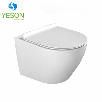 China Various Modern Italian Sanitaryware Cistern Design Hidden Bathroom Ceramic Wall Hung Toilet for sale