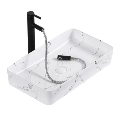 China Modern Bathroom Marble Countertops Cabinet Desgin Yeson Ceramic Hand Basin Bathroom Sink for sale