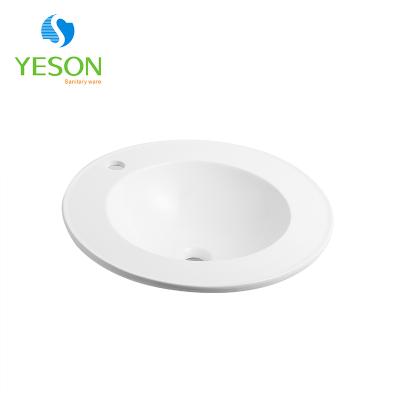 China Modern ceramic white washbasin above sink counter counter basin for sale