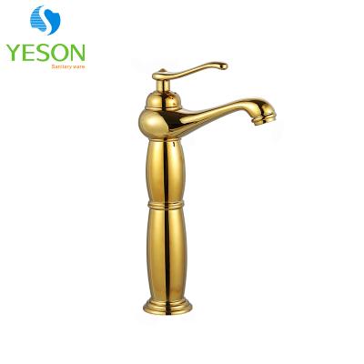 China New Sense Faucets Luxury Single Handle Bathroom Brass Faucet Faucet for sale