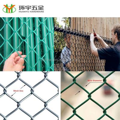 China Easily Assembled Cheap Price Good Quality Barrier Weave Chain Link Fence for sale