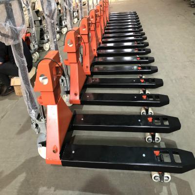 China Nylon Or PU Hand Pallet Truck With Weigh Scale for sale