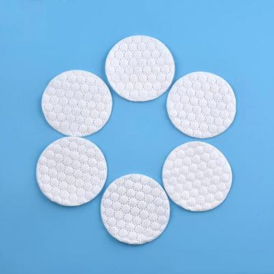 China Medical/Personal Care 100% Pure Natural Makeup Cleansing Facial Remover Medical Soft Embossing Cosmetic Round Cotton Pads for sale