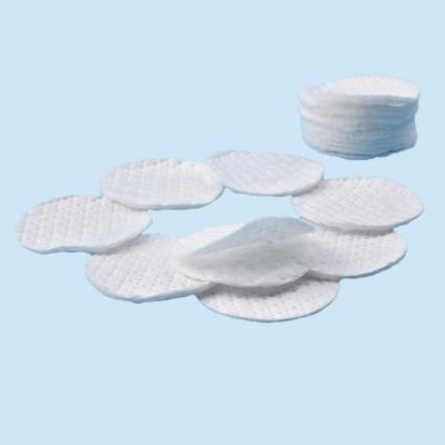 China Medical / Personal Care Beauty Synthetic Pad Makeup Remover Round Cotton Pads With Pattern for sale