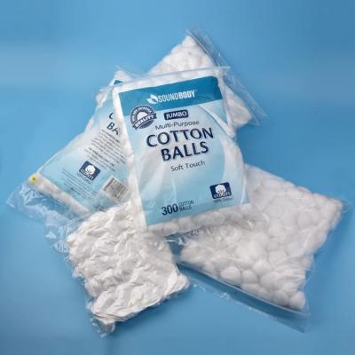 China Daily cleaning and composing alcohol bulk ball ornament craft all natural COTTON BALLS for sale