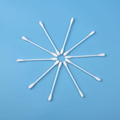 China Price Disposable High Quality Cheap Disposable Medical Round Plastic Buds Double Head Cotton Buds Double Head Sterile Pure White Cotton Swab for sale