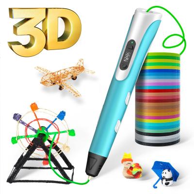 China Fashion Christmas Gift DIY Toy Kids Graffiti Game Educational 3D Auto Painting Set 3D Printing Pen for sale