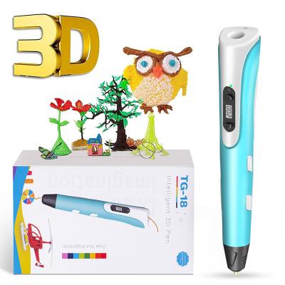 China Newest Protection Auto Fashion Kids 3d Drawing Pen For Christmas Gift Drawing Parque 3d Printing Best For Kids With ABS Filament 3d Printer Pen for sale