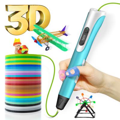 China Factory Wholesale Protective Fashion Automatic 3D Printing Kids Toy Educational Printers Printer Pen 3D Pen Children's Gift Pla Filament Pen for sale