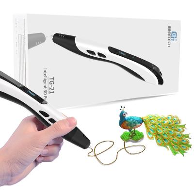 China Home Use Geeetech 3d Pen Professional TG21 3d Pen Copy For Kids Draw 3d Pen Set Applicable PCL Filament for sale