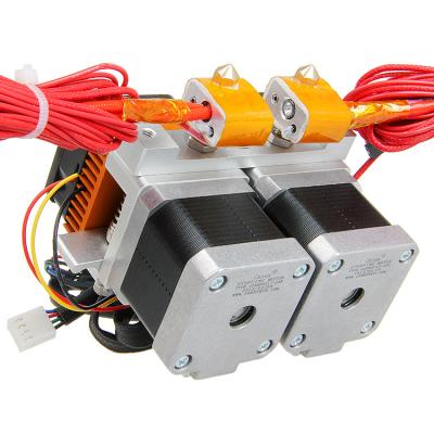 China Geeetech Top Retail Assembled 3D Printer MK8 Extruder With Dual Nozzles Filament Head Size 1.75/3MM for sale