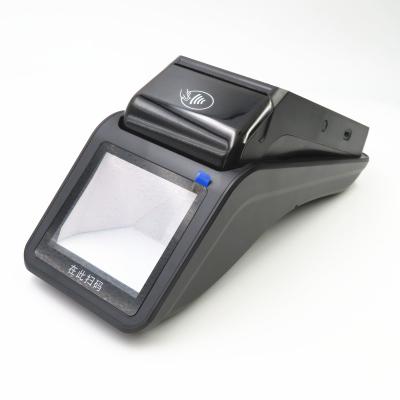 China QR Code Touch Screen Mobile NFC Android POS Handheld Terminal With Printer DKP809 en venta