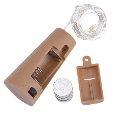 China Cork Shape Decorative Lighting Mini Led Battery Operated Micro String Light LR44 Button Wine Bottle LED Lights For Party Home Decoration for sale