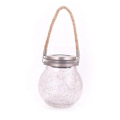 China Beautiful Mason Jar Waterproof Solar Powered Fairy Lights Decorative Holiday Lights Split Glass Bottle Light for sale