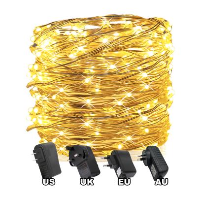 China Indoor Festival Wholease Chritsmas Decoration Lights Fairylights LED Waterproof Copper Wire DC Plug Mini Warm White Led Light for sale