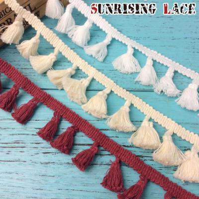 China Wholesale Fashion Cotton Tassel Lace Trim And Fringe For Curtains And Carpets for sale