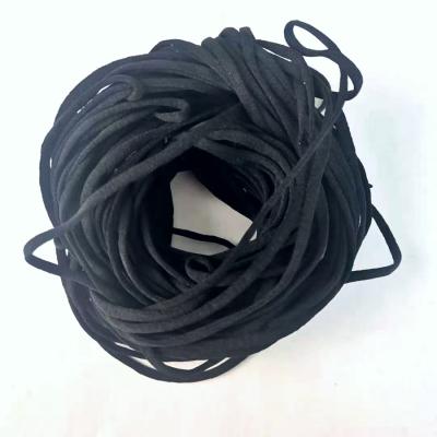 China Elastic Rope White Polyester Around Elastic Cord 3Mm Earloop For Mask Hardware for sale