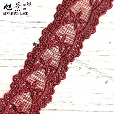 China Factory Supply Viable Blinds Custom Embroidery Lace Trim for sale