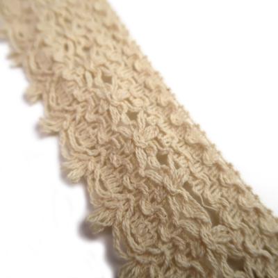 China Various Sustainable Wholesale Cotton Cord Guipure Crochet Lace Trim for sale