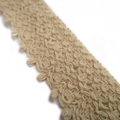 China 2021 Viable Factory Direct Woven Braid Trimming Cotton Border Crochet Lace Trim Wholesale for sale