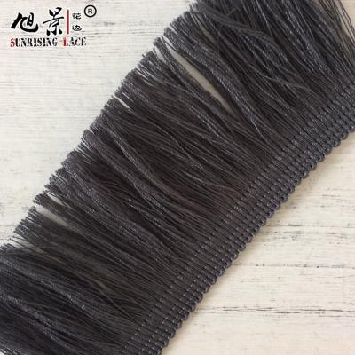 China Long Fashion Rayon Silk Fabric Cut Trim Lace Up Chainette Fringe for sale